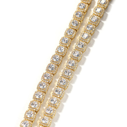 mens gold Gold Plated Rock Candy Chain necklace