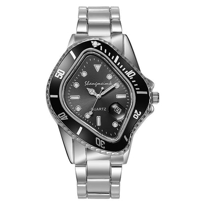 Twisted Submariner Set Alloy Steel Band Waterproof Casual Watch