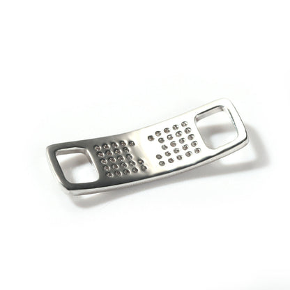 Hip-hop zircon cross smiling face broken heart shoe buckle