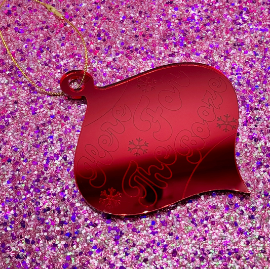 Here For The Booze Holiday Ornament