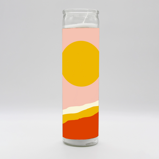 Desert Sun Art Candle