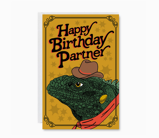 Happy Birthday Partner Greeting Card