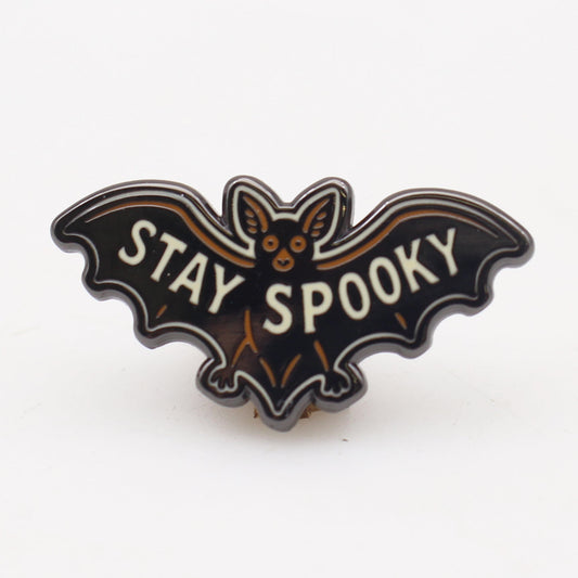 Stay Spooky Bat Enamel