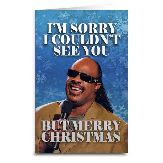 Stevie Wonder "Couldn't See You" Christmas Greeting Card