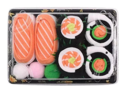 Sushi Socks Gift Box – 3 Pairs of Fun Novelty Socks for All