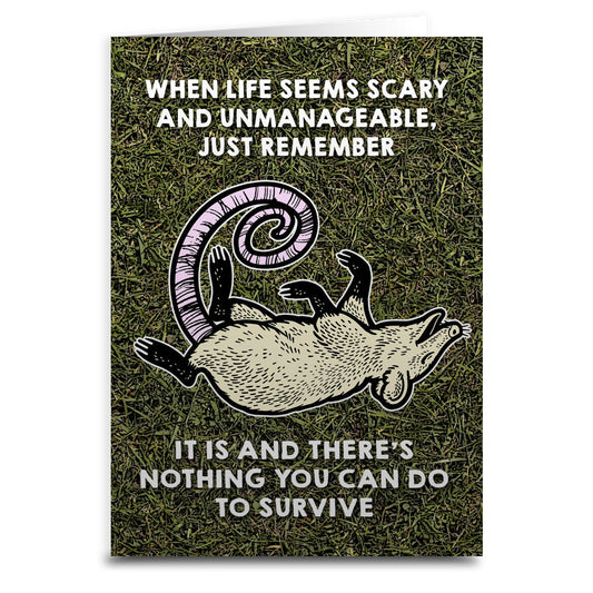 When Life Seems Scary and Unmanageable Greeting Card