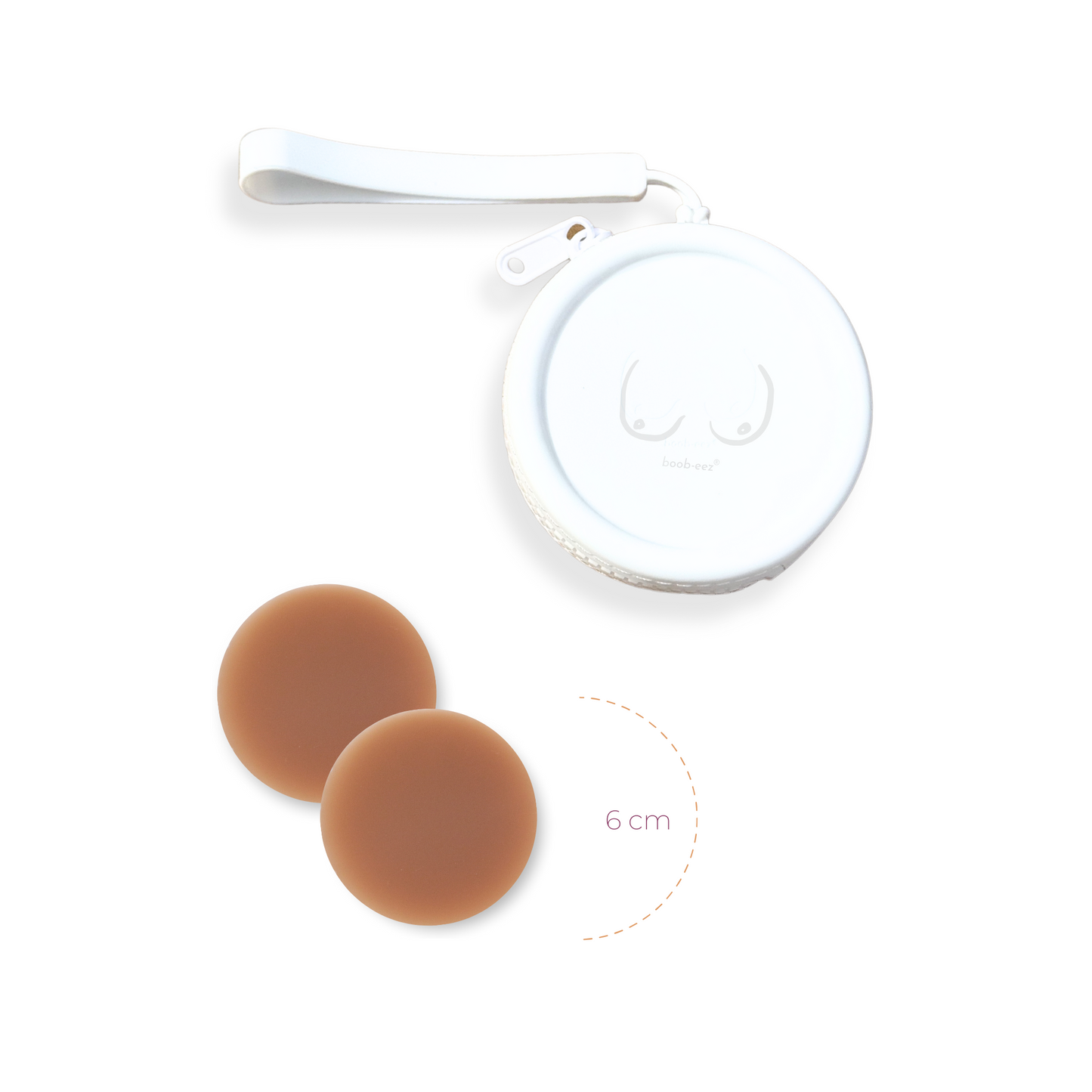 Limited Edition Deluxe Duo in White - Dark Nude Nipple Covers