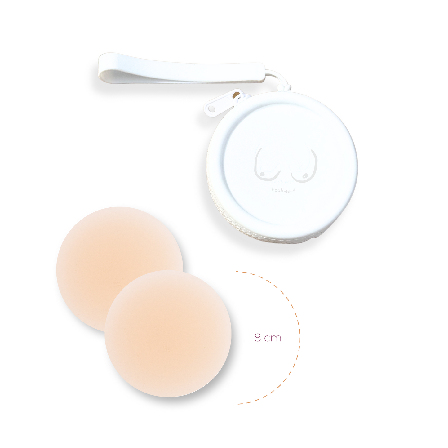 Limited Edition Deluxe Duo in White - Dark Nude Nipple Covers