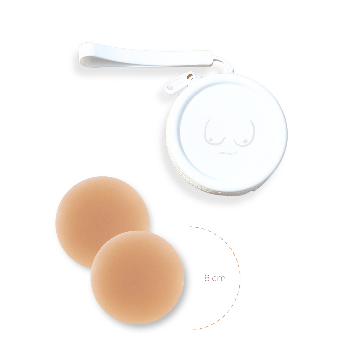 Limited Edition Deluxe Duo in White - Dark Nude Nipple Covers