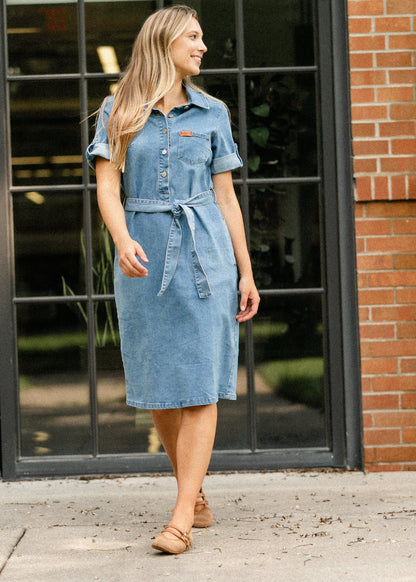 Ada Denim Midi Dress - FINAL SALE
