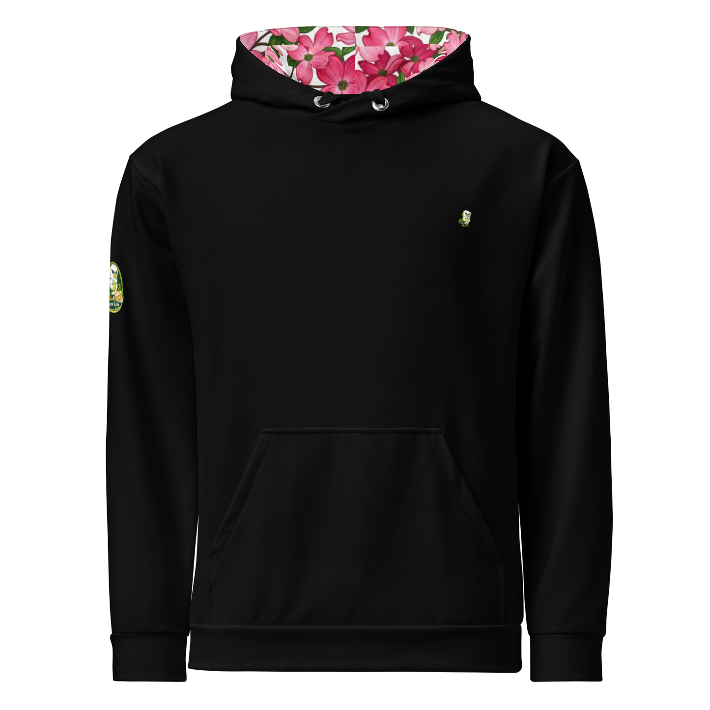 Pink Dogwood Golf Hoodie - Limited Edition Black