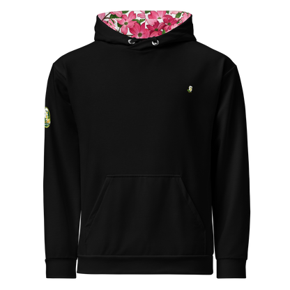 Pink Dogwood Golf Hoodie - Limited Edition Black