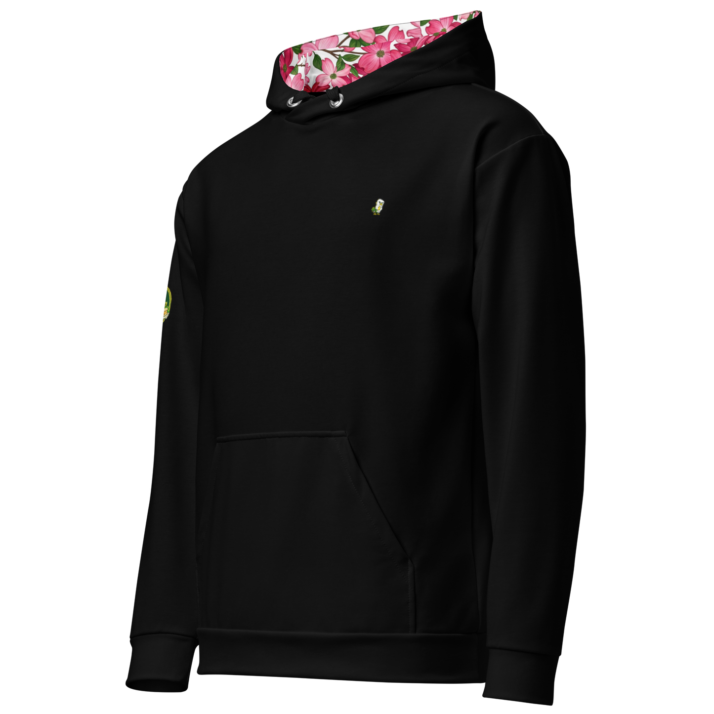 Pink Dogwood Golf Hoodie - Limited Edition Black