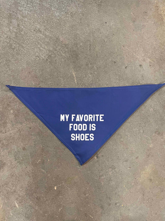 My Favorite Food Is Shoes Pet Bandana (Small)