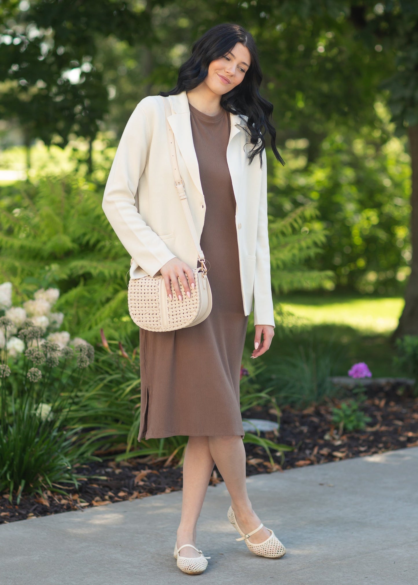 Baylor Ultra Soft Ribbed T-Shirt Dress