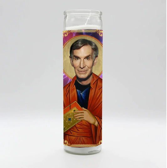 Saint Science Guy Candle