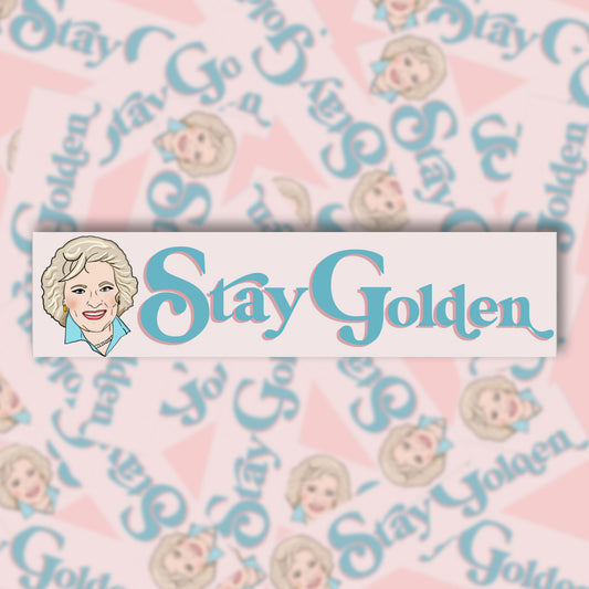 Stay Golden Betty Bumper Sticker (Clearance)