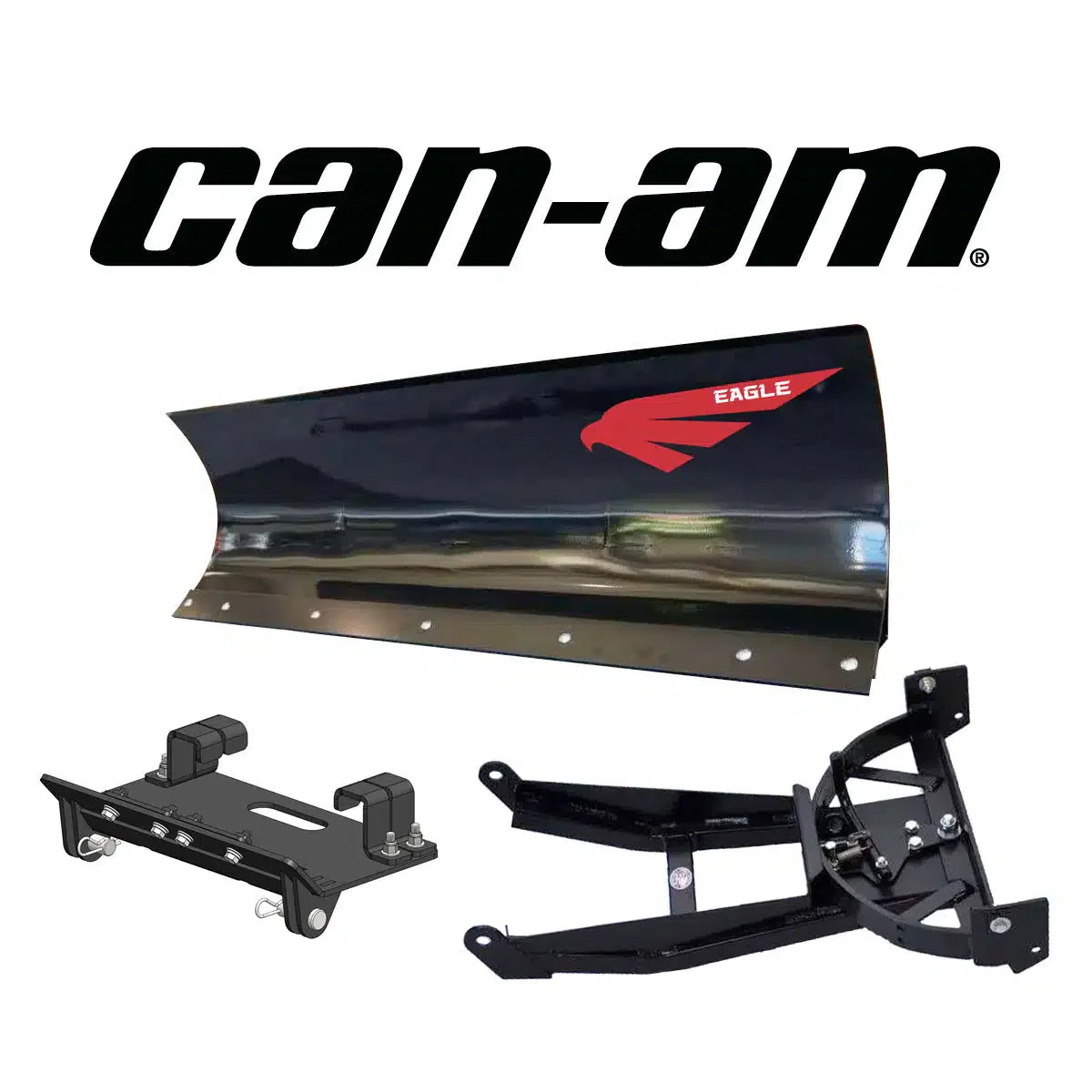 Eagle Snow Plow 72″ UTV Steel Front-Mount Complete Plow System for 1000 Can-Am (Defender HD10 XT) (2016-2019)