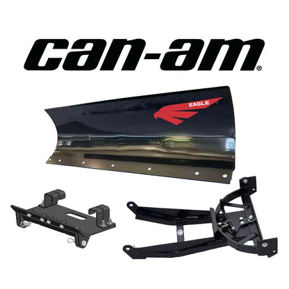 Eagle Snow Plow 72″ UTV Steel Front-Mount Complete Plow System for 1000 Can-Am (Defender HD10 XT) (2016-2019)