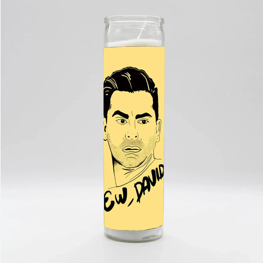 Saint David Illustration Candle