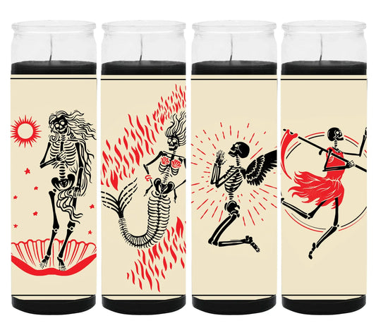 Skeleton Vibes Black - Complete Candle Set (1 Set)