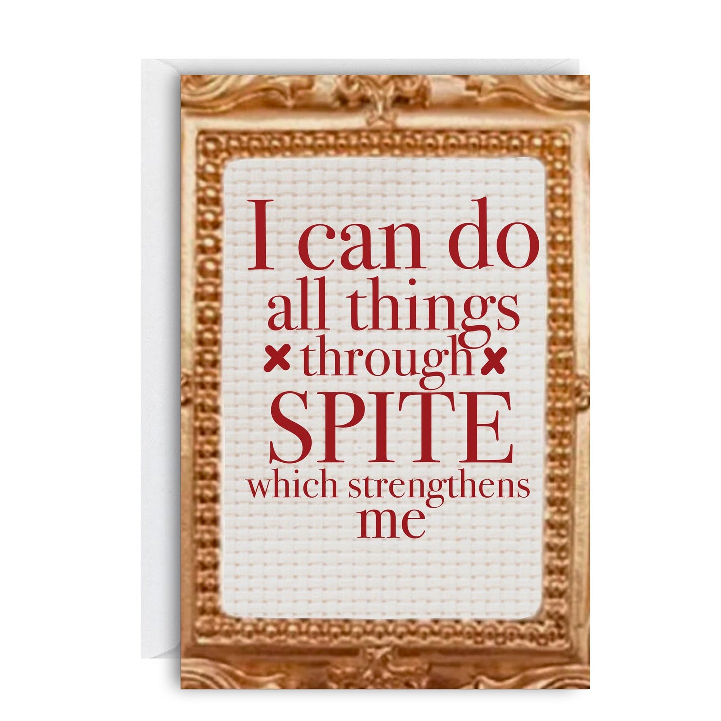 I Can Do All Things Through Spite...Greeting Card