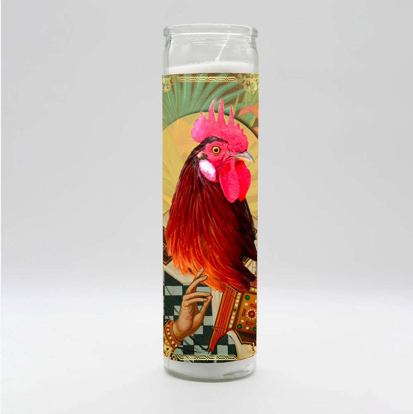 Saint Rhode Island Red Chicken Candle