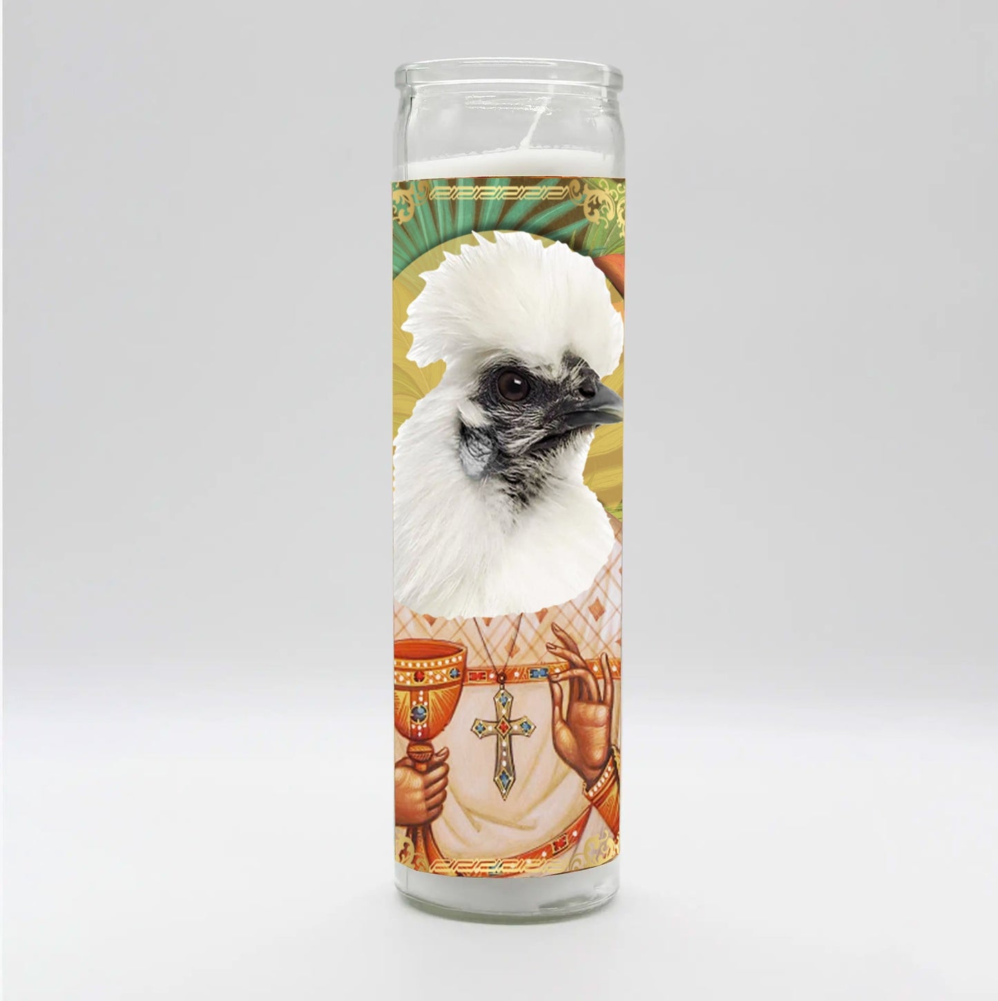Saint Silkie Chicken Candle