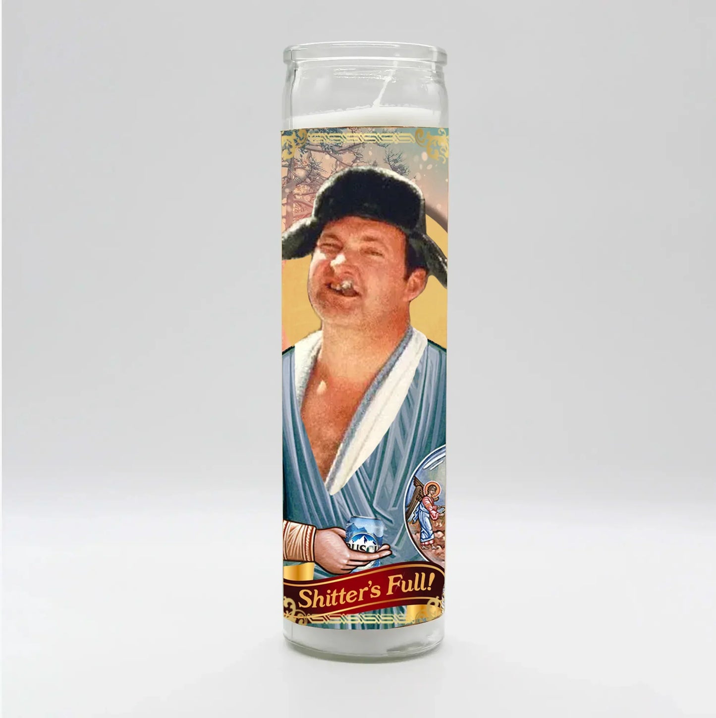 Saint Eddie Christmas Candle