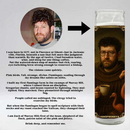 Custom Saint Candle (Renaissance Style)