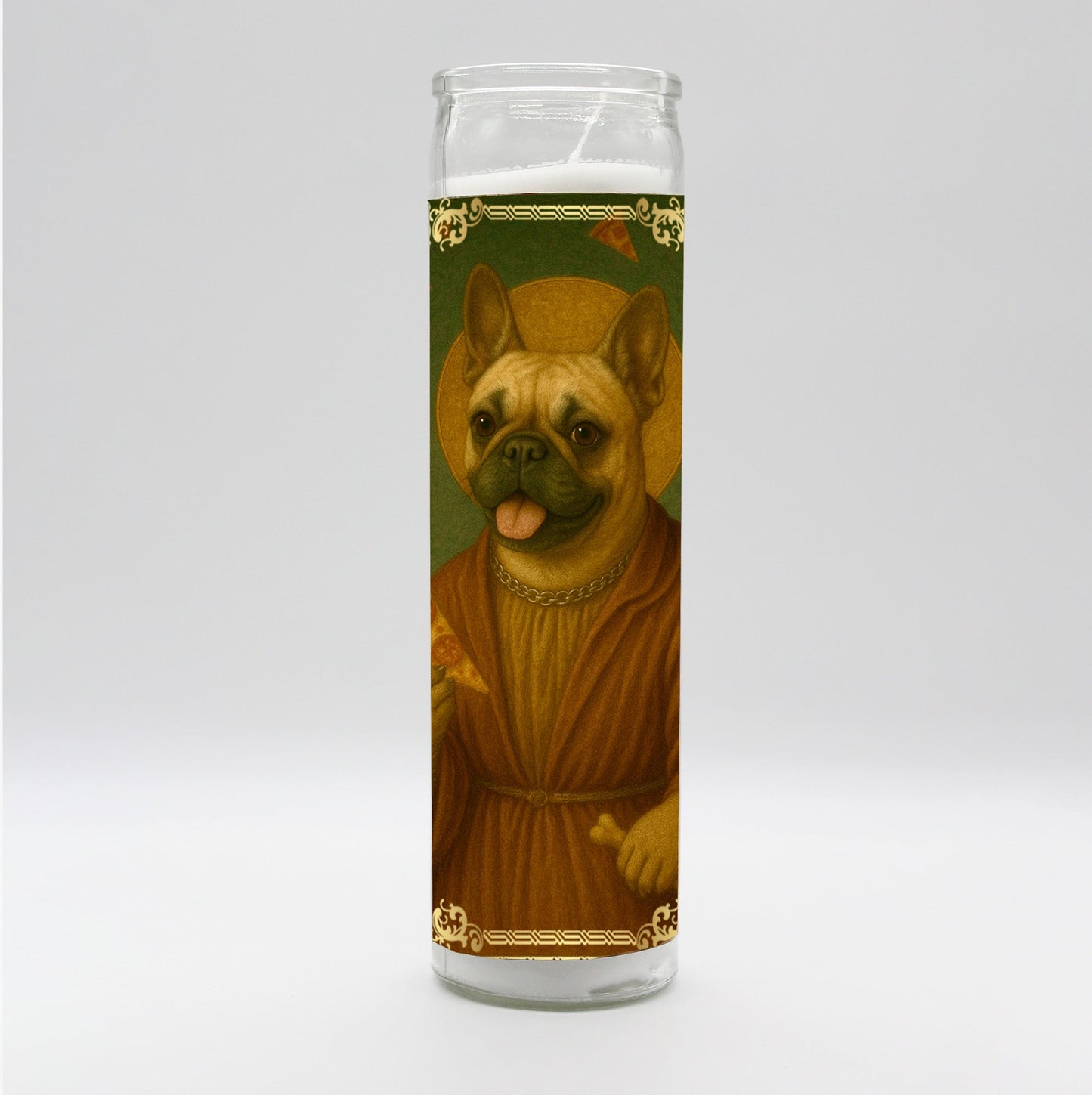 Saint French Renaissance Dog Candle