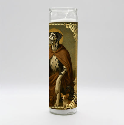 Saint Great Dane Renaissance Dog Candle