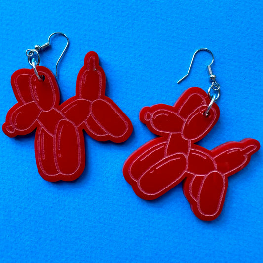 Balloon Dog Earrings