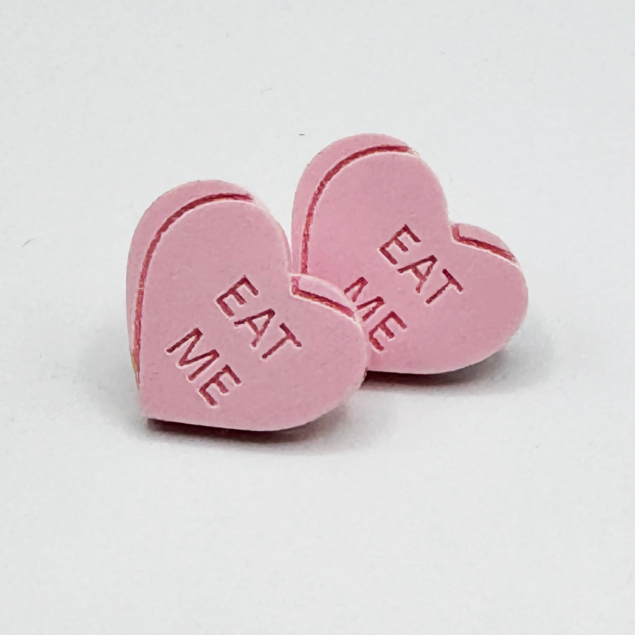 Heart Candy EAT ME Studs (Multicolor)