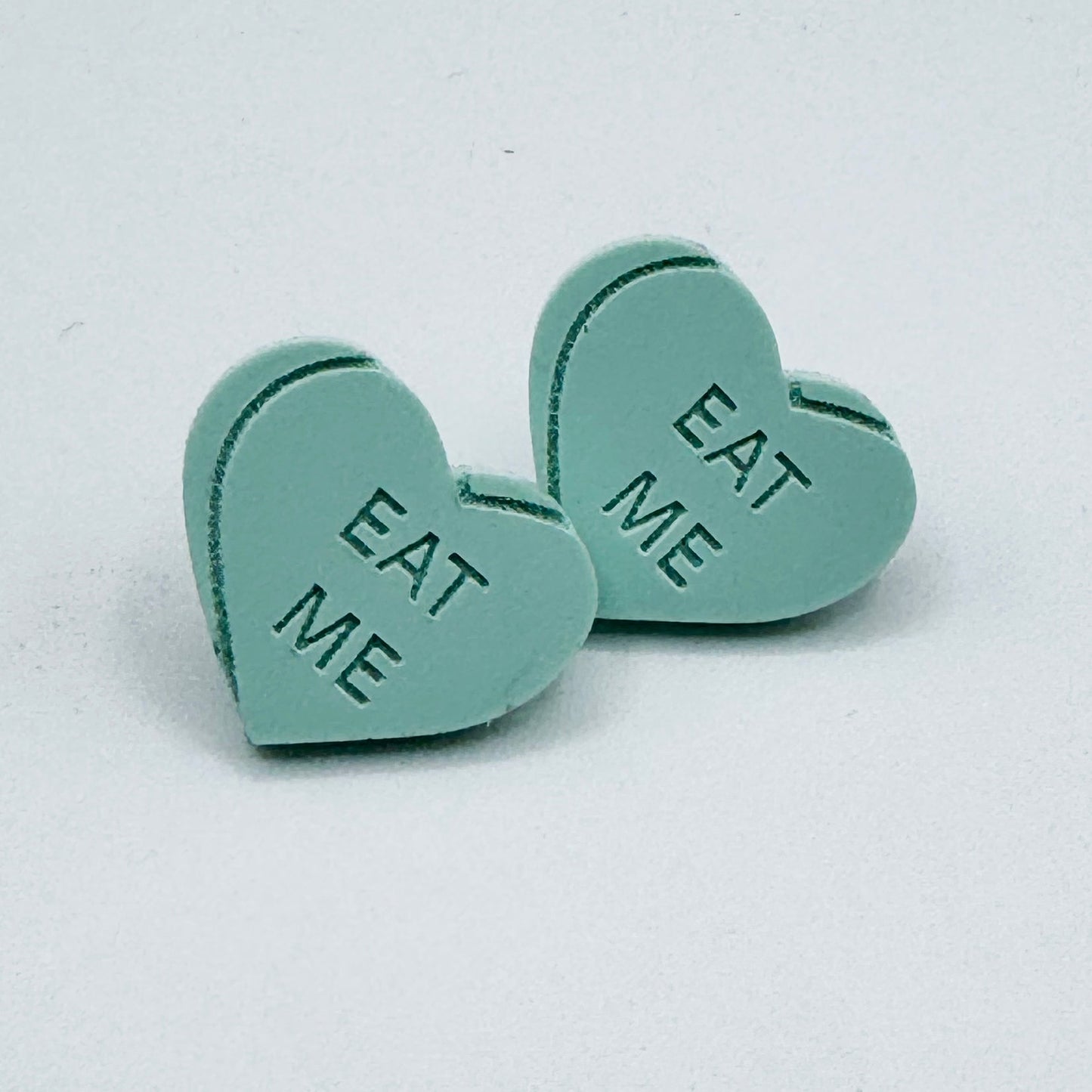 Heart Candy EAT ME Studs (Multicolor)