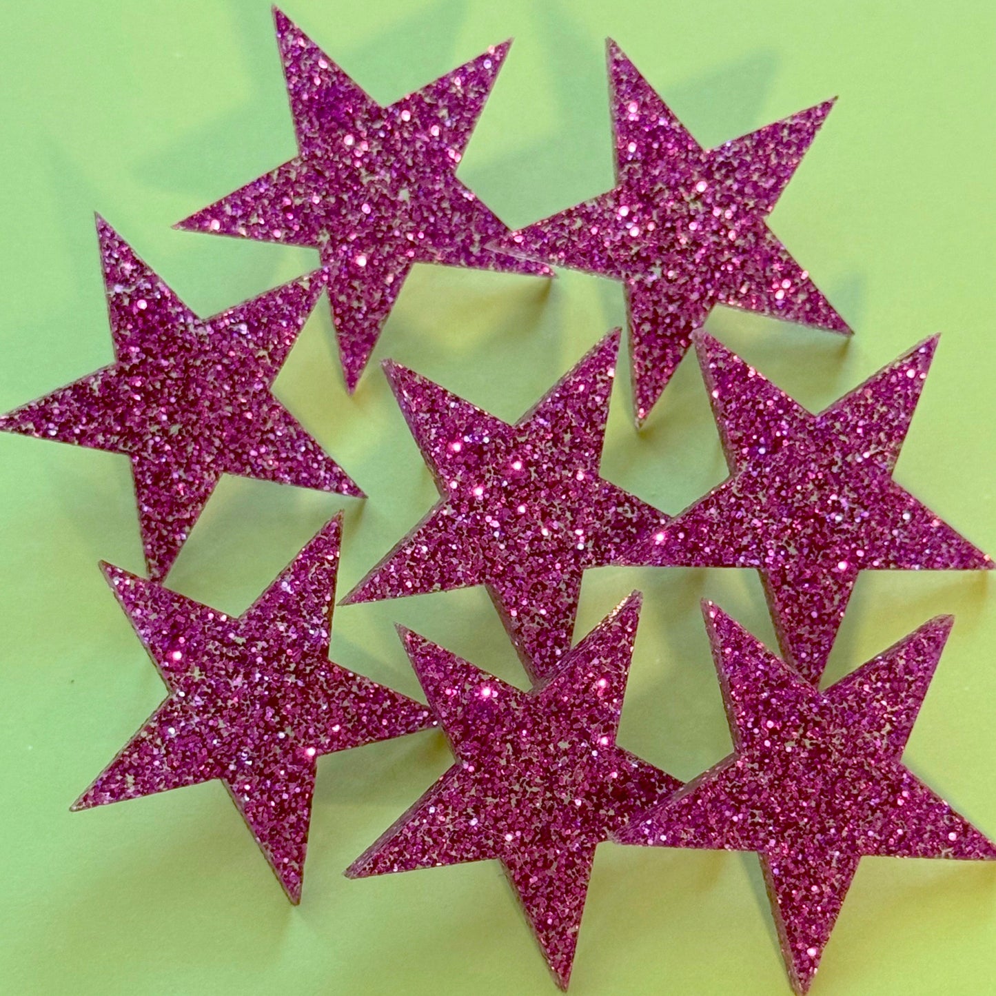 Glitter Star Stud Earrings