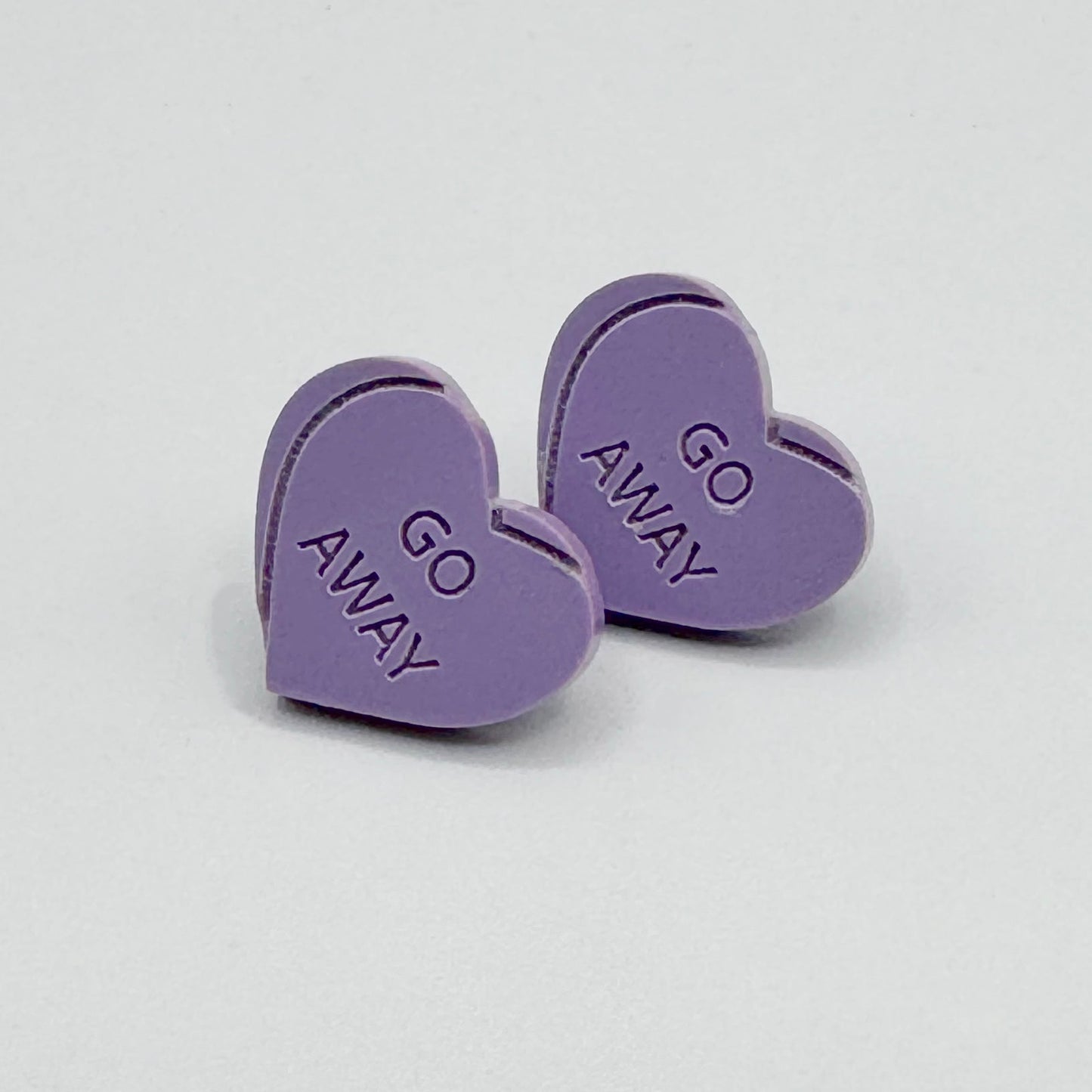 Heart Candy GO AWAY Studs (Multicolor)