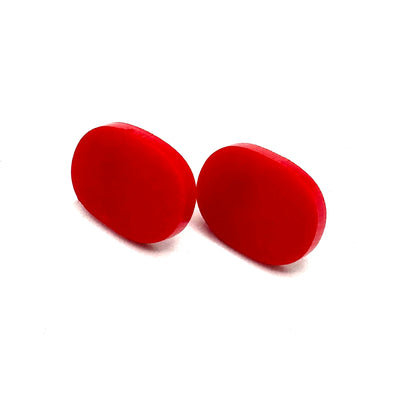 Oval Stud Earrings