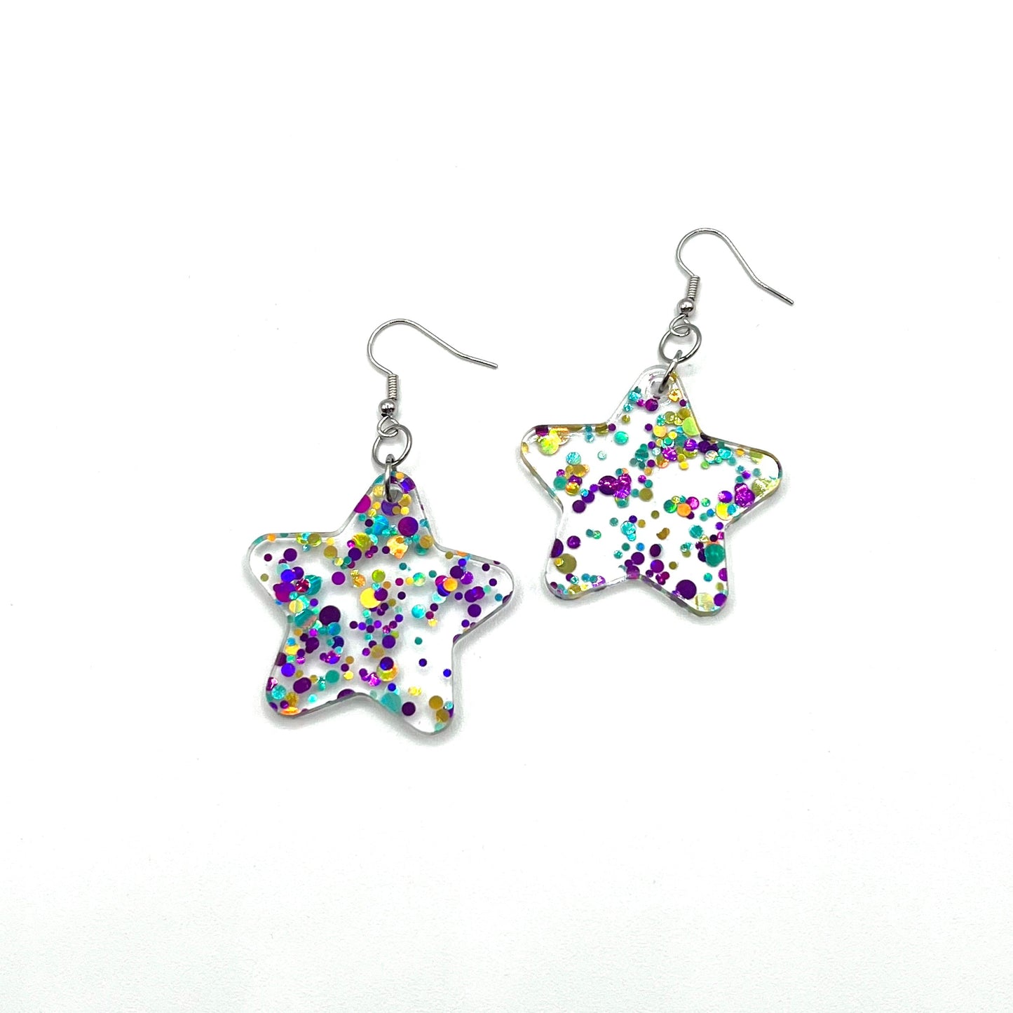 Star Confetti Dangle Earrings