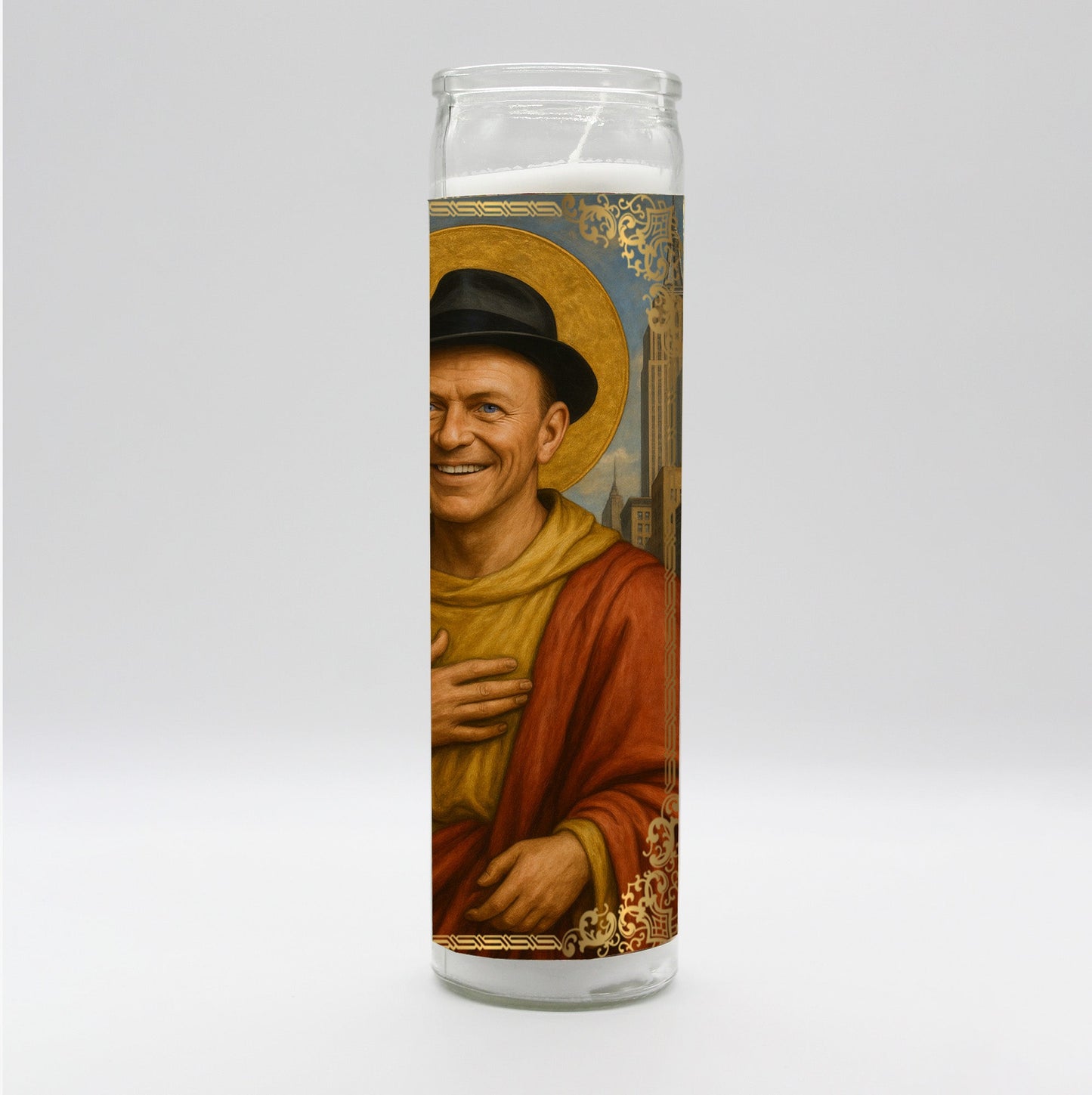 Saint Ol' Blue Eyes Candle