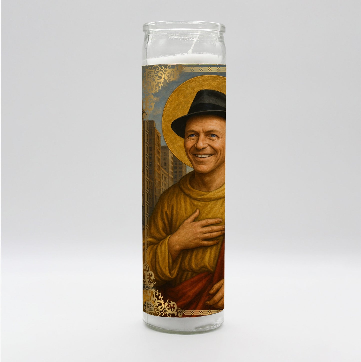 Saint Ol' Blue Eyes Candle