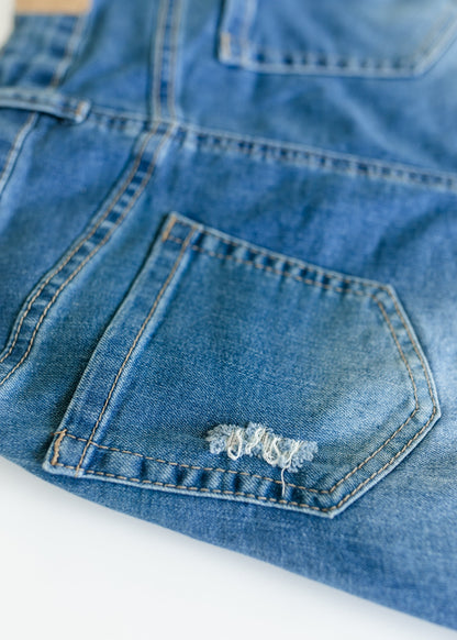Hadley High Rise Denim Midi Skirt - FINAL SALE