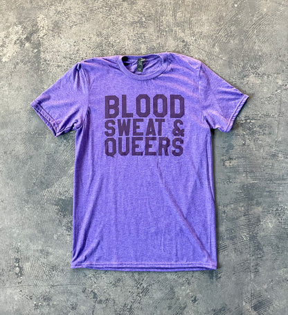 Blood Sweat & Queers T-Shirt (Clearance)
