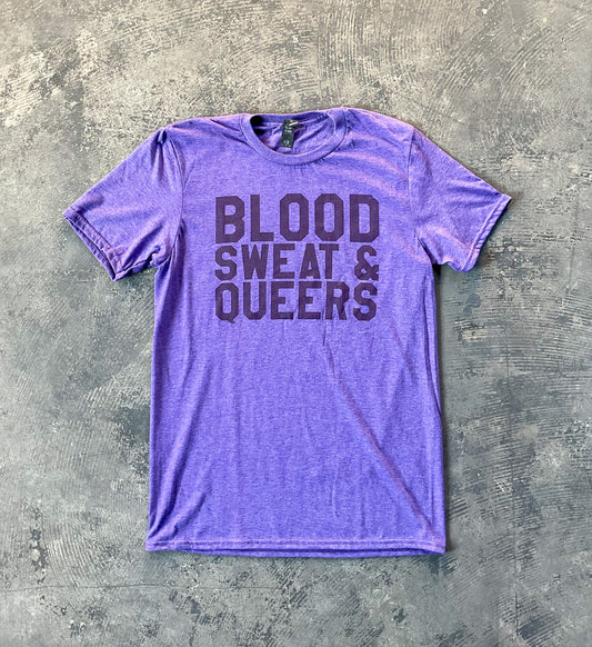 Blood Sweat & Queers T-Shirt (Clearance)