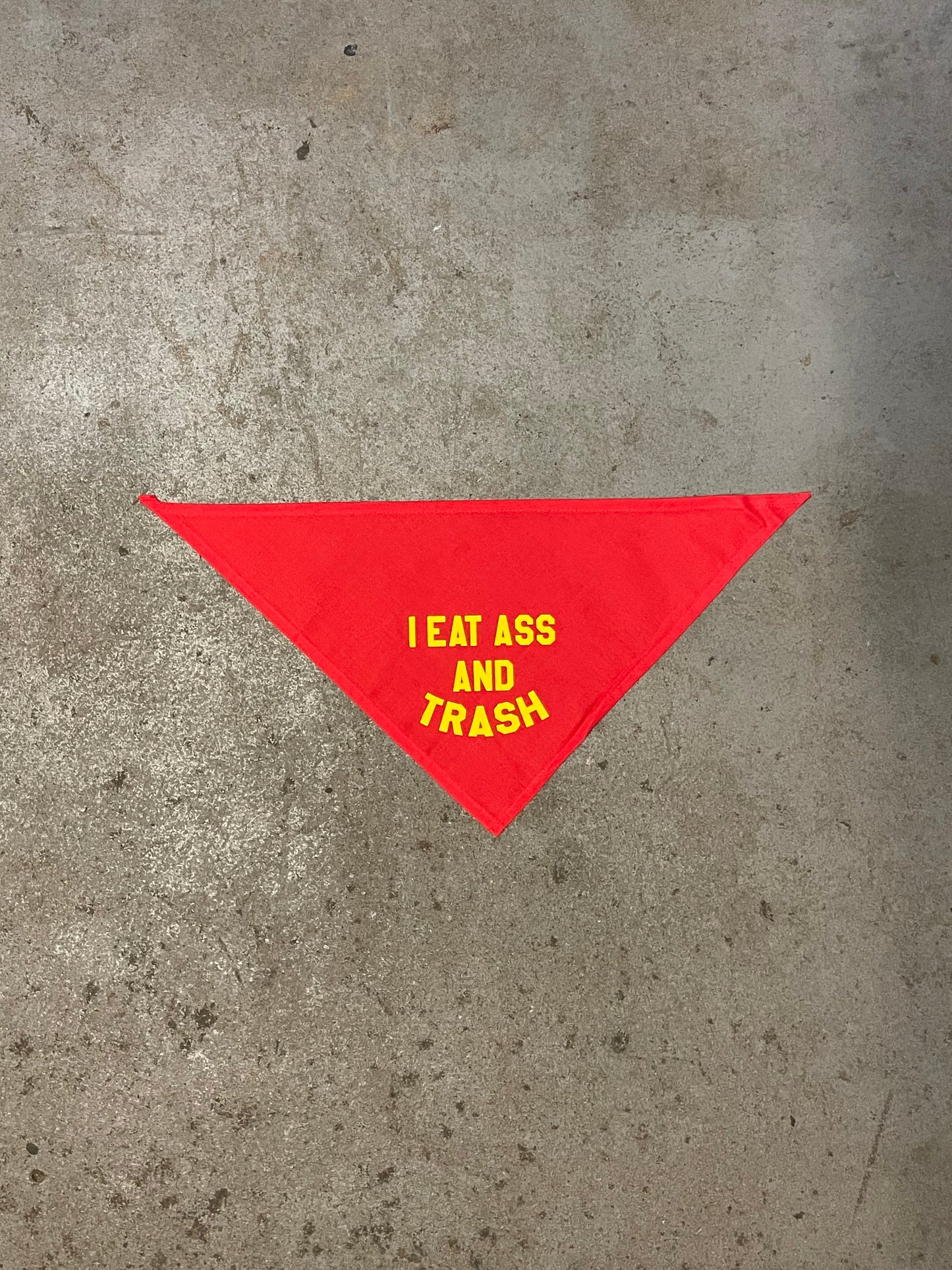 I Eat Ass and Trash Pet Bandana (Small)
