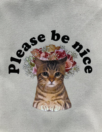 Please Be Nice Tote Bag (Clearance)