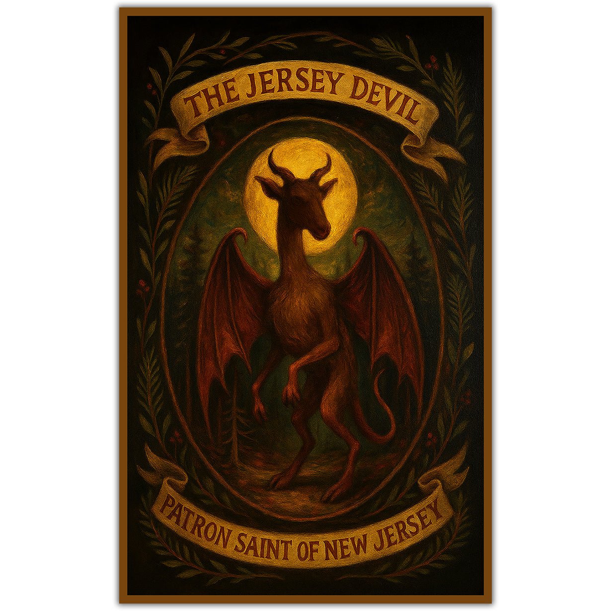 Jersey Devil Patron Saint of New Jersey Sticker