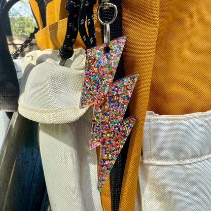 Thunderbolt Keychain Bag Charm