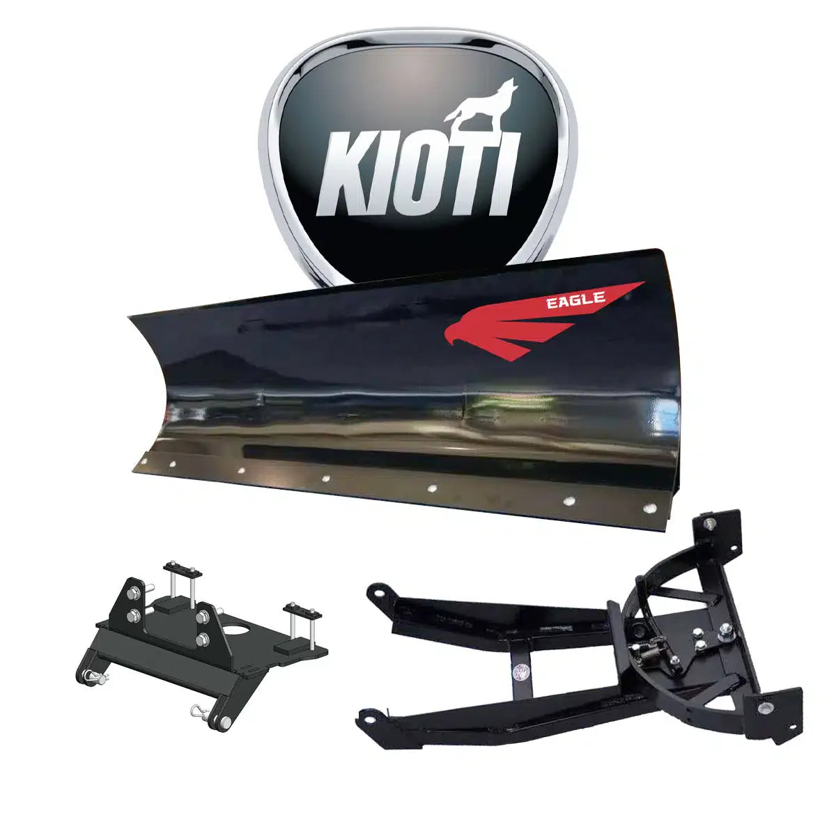 Eagle Snow Plow 72″ UTV Steel Front-Mount Complete Plow System for 2400-2440 Kioti (K9) (2018-2019)