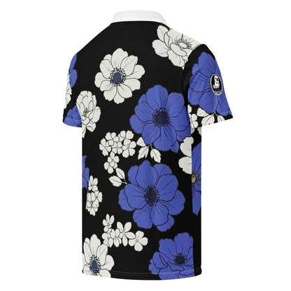Midnight: Black Tee Blossom | Polo Shirt (slim fit)